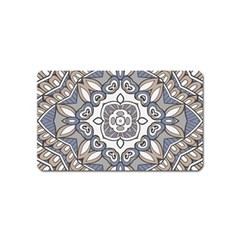 Flower Art Decorative Mandala Pattern Ornamental Magnet (name Card) by uniart180623