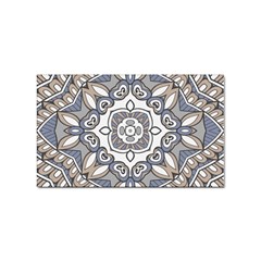 Flower Art Decorative Mandala Pattern Ornamental Sticker Rectangular (10 Pack) by uniart180623