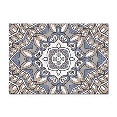 Flower Art Decorative Mandala Pattern Ornamental Sticker A4 (100 Pack) by uniart180623