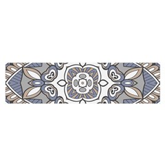 Flower Art Decorative Mandala Pattern Ornamental Oblong Satin Scarf (16  X 60 ) by uniart180623