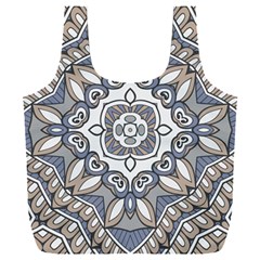 Flower Art Decorative Mandala Pattern Ornamental Full Print Recycle Bag (xxl) by uniart180623