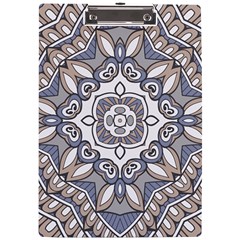 Flower Art Decorative Mandala Pattern Ornamental A4 Acrylic Clipboard