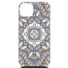 Flower Art Decorative Mandala Pattern Ornamental Iphone 14 Plus Black Uv Print Case