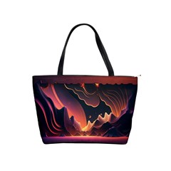 Fire Flame Burn Hot Heat Light Burning Orange Classic Shoulder Handbag by uniart180623