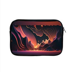 Fire Flame Burn Hot Heat Light Burning Orange Apple Macbook Pro 15  Zipper Case by uniart180623