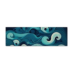 Waves Ocean Sea Abstract Whimsical Abstract Art Sticker Bumper (100 Pack) by uniart180623