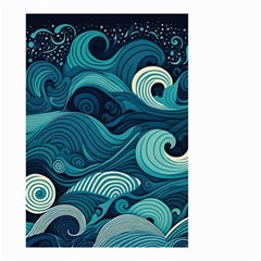 Waves Ocean Sea Abstract Whimsical Abstract Art Small Garden Flag (two Sides) by uniart180623