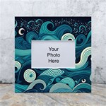 Waves Ocean Sea Abstract Whimsical Abstract Art White Box Photo Frame 4  x 6  Front