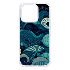 Waves Ocean Sea Abstract Whimsical Abstract Art Iphone 14 Pro Tpu Uv Print Case by uniart180623