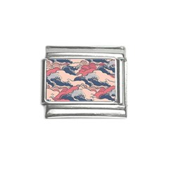 Waves Ocean Sea Water Pattern Rough Seas Italian Charm (9mm) by uniart180623