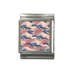 Waves Ocean Sea Water Pattern Rough Seas Italian Charm (13mm) by uniart180623