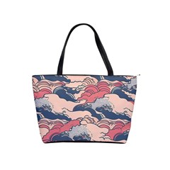 Waves Ocean Sea Water Pattern Rough Seas Classic Shoulder Handbag by uniart180623