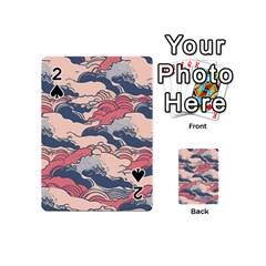 Waves Ocean Sea Water Pattern Rough Seas Playing Cards 54 Designs (mini) by uniart180623