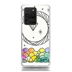 Rainbow Fun Cute Minimal Doodle Drawing Samsung Galaxy S20 Ultra 6 9 Inch Tpu Uv Case by uniart180623