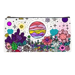 Rainbow Fun Cute Minimal Doodle Drawing Unique Pencil Case