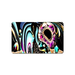 Garden Flower Nature Digital Art Abstract Magnet (name Card) by uniart180623