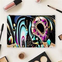 Garden Flower Nature Digital Art Abstract Cosmetic Bag (large) by uniart180623