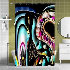 Garden Flower Nature Digital Art Abstract Shower Curtain 48  X 72  (small)  by uniart180623