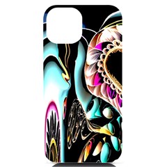 Garden Flower Nature Digital Art Abstract Iphone 14 Black Uv Print Case by uniart180623