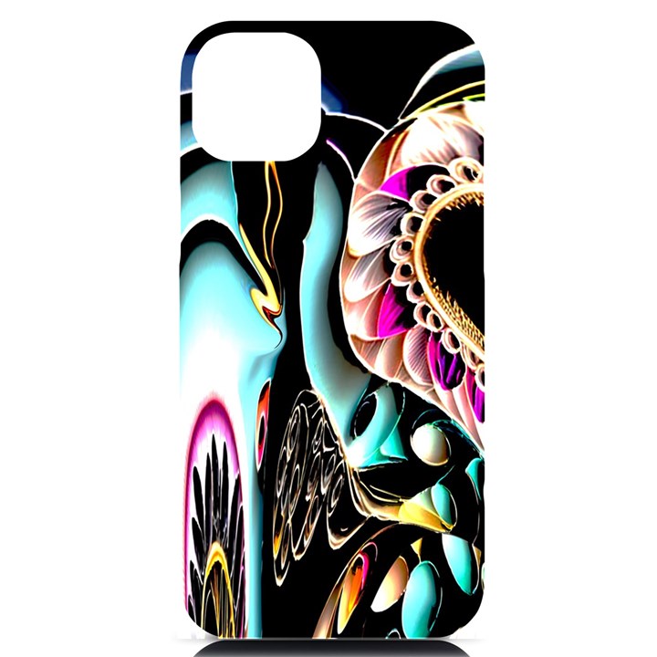 Garden Flower Nature Digital Art Abstract iPhone 14 Plus Black UV Print Case