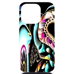 Garden Flower Nature Digital Art Abstract Iphone 14 Pro Black Uv Print Case by uniart180623