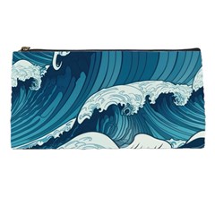 Waves Ocean Sea Pattern Water Tsunami Rough Seas Pencil Case