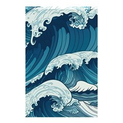 Waves Ocean Sea Pattern Water Tsunami Rough Seas Shower Curtain 48  X 72  (small)  by uniart180623