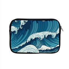 Waves Ocean Sea Pattern Water Tsunami Rough Seas Apple Macbook Pro 15  Zipper Case by uniart180623