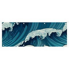 Waves Ocean Sea Pattern Water Tsunami Rough Seas Banner And Sign 8  X 3  by uniart180623