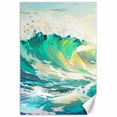 Waves Ocean Sea Tsunami Nautical Art Canvas 20  X 30  by uniart180623