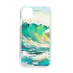 Waves Ocean Sea Tsunami Nautical Art Iphone 11 Tpu Uv Print Case by uniart180623