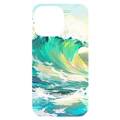 Waves Ocean Sea Tsunami Nautical Art Iphone 14 Pro Max Black Uv Print Case