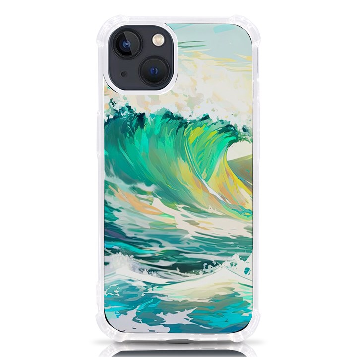 Waves Ocean Sea Tsunami Nautical Art iPhone 13 TPU UV Print Case