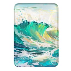 Waves Ocean Sea Tsunami Nautical Art Rectangular Glass Fridge Magnet (4 Pack) by uniart180623