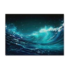 Tsunami Waves Ocean Sea Nautical Nature Water Sticker A4 (10 Pack) by uniart180623