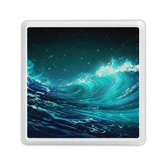 Tsunami Waves Ocean Sea Nautical Nature Water Memory Card Reader (square) by uniart180623