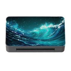 Tsunami Waves Ocean Sea Nautical Nature Water Memory Card Reader With Cf by uniart180623