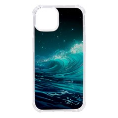 Tsunami Waves Ocean Sea Nautical Nature Water Iphone 14 Tpu Uv Print Case