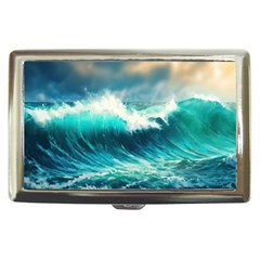 Waves Ocean Sea Tsunami Nautical Painting Cigarette Money Case by uniart180623