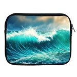 Waves Ocean Sea Tsunami Nautical Painting Apple iPad 2/3/4 Zipper Cases Front