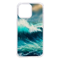 Waves Ocean Sea Tsunami Nautical Painting Iphone 14 Pro Max Tpu Uv Print Case by uniart180623