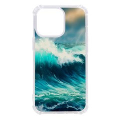 Waves Ocean Sea Tsunami Nautical Painting Iphone 13 Pro Tpu Uv Print Case by uniart180623