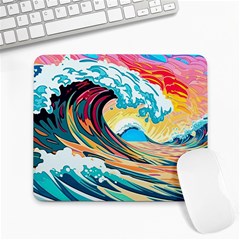 Waves Ocean Sea Tsunami Nautical Arts Large Mousepad by uniart180623