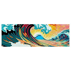 Waves Ocean Sea Tsunami Nautical Arts Banner And Sign 12  X 4 