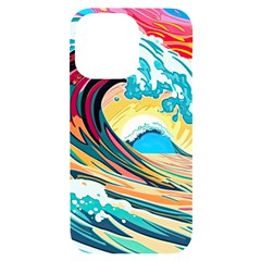 Waves Ocean Sea Tsunami Nautical Arts Iphone 14 Pro Max Black Uv Print Case