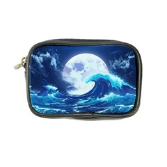 Waves Ocean Sea Tsunami Nautical Blue Coin Purse by uniart180623