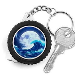 Waves Ocean Sea Tsunami Nautical Blue Measuring Tape by uniart180623