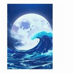 Waves Ocean Sea Tsunami Nautical Blue Small Garden Flag (two Sides) by uniart180623