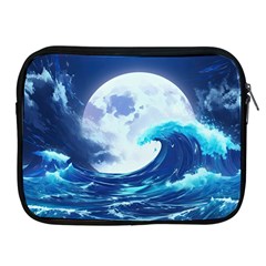 Waves Ocean Sea Tsunami Nautical Blue Apple Ipad 2/3/4 Zipper Cases by uniart180623