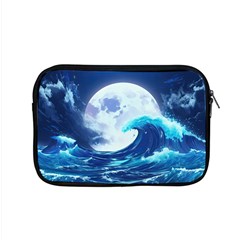 Waves Ocean Sea Tsunami Nautical Blue Apple Macbook Pro 15  Zipper Case by uniart180623